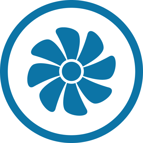 Blue HVAC Icon