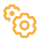 Gears Yellow Icon