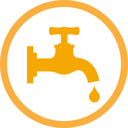 Yellow Plumbing Icon